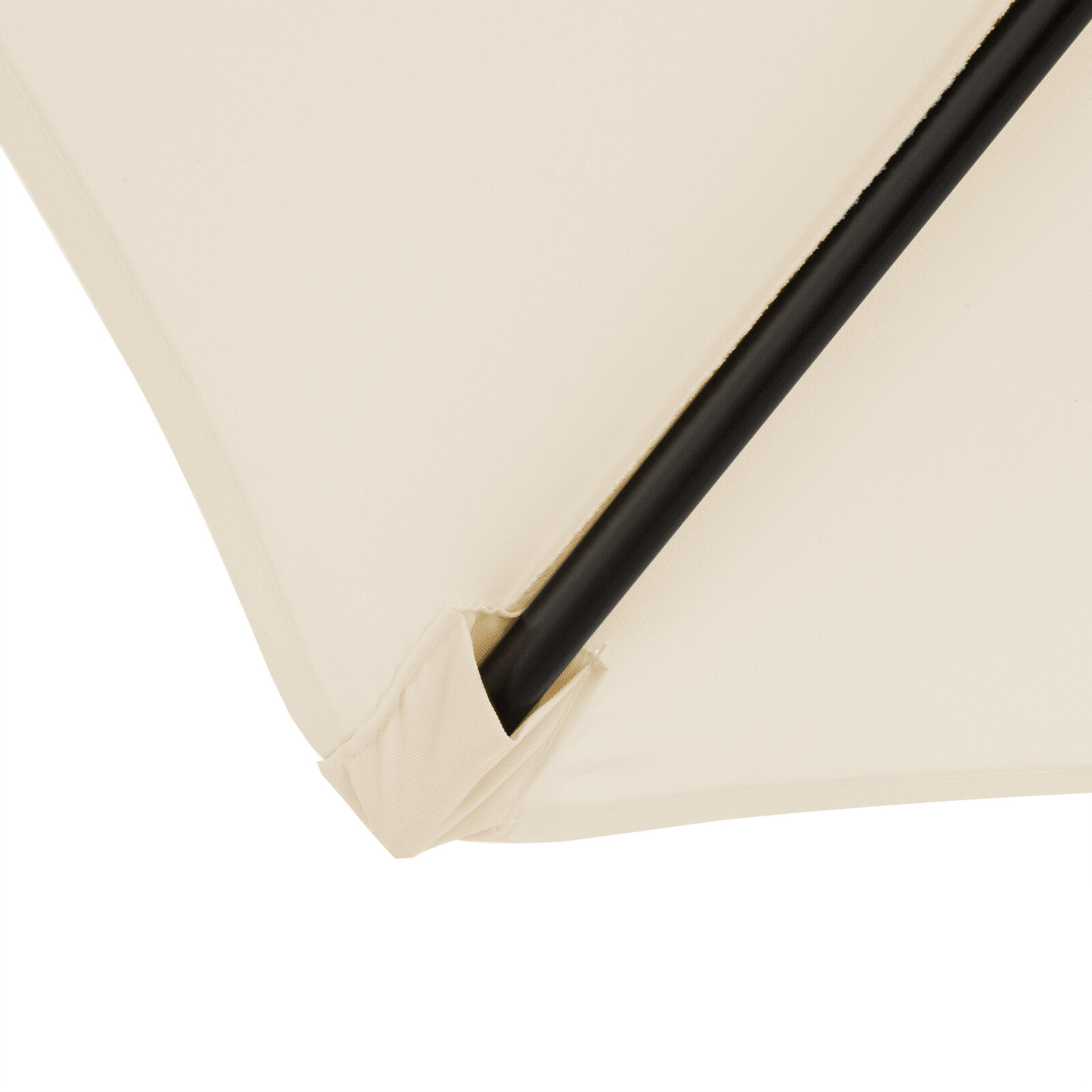 Sonnenschirm Fiji Beige Ø200cm UV-Schutz 80+ mit Kurbel
