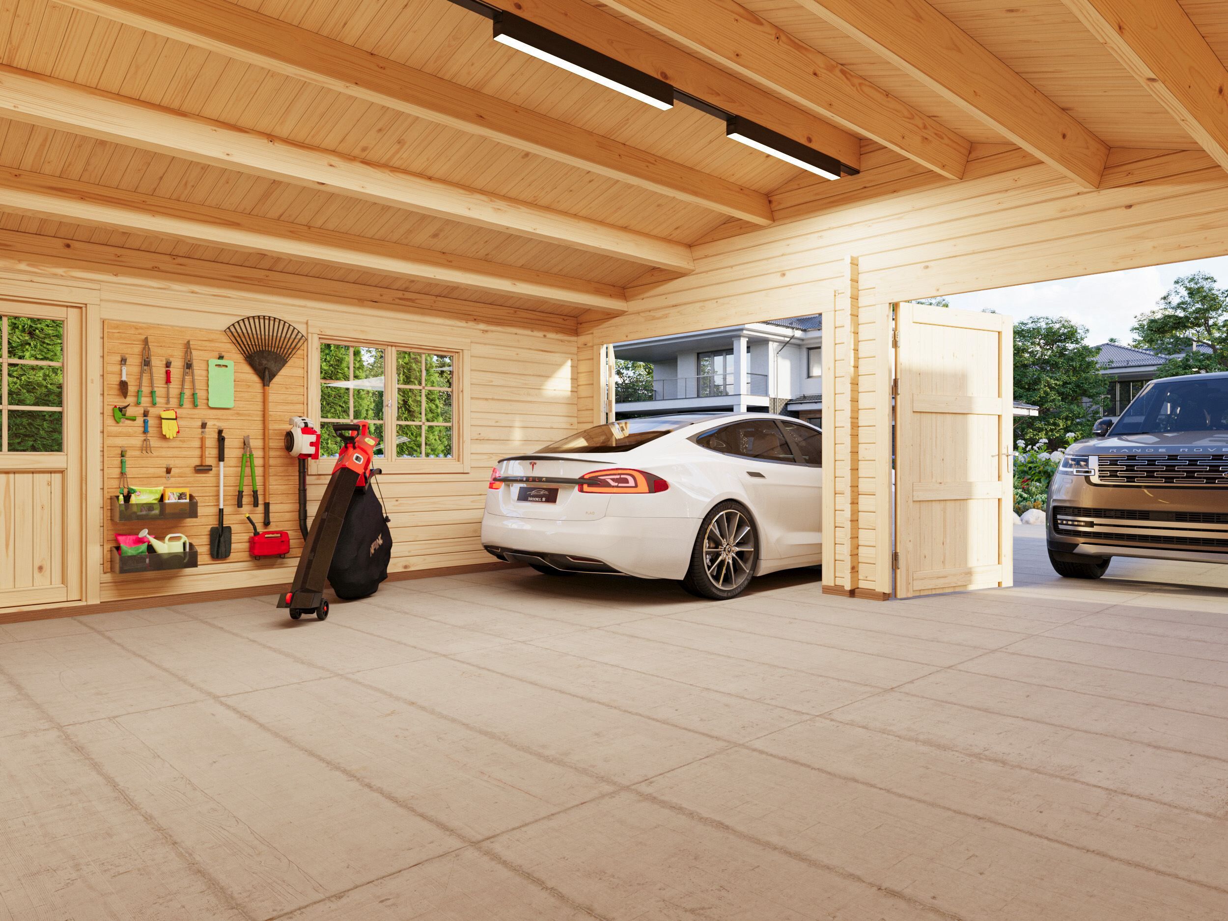 Palmako Holzgarage Roger 28,4 m² mit Holztor