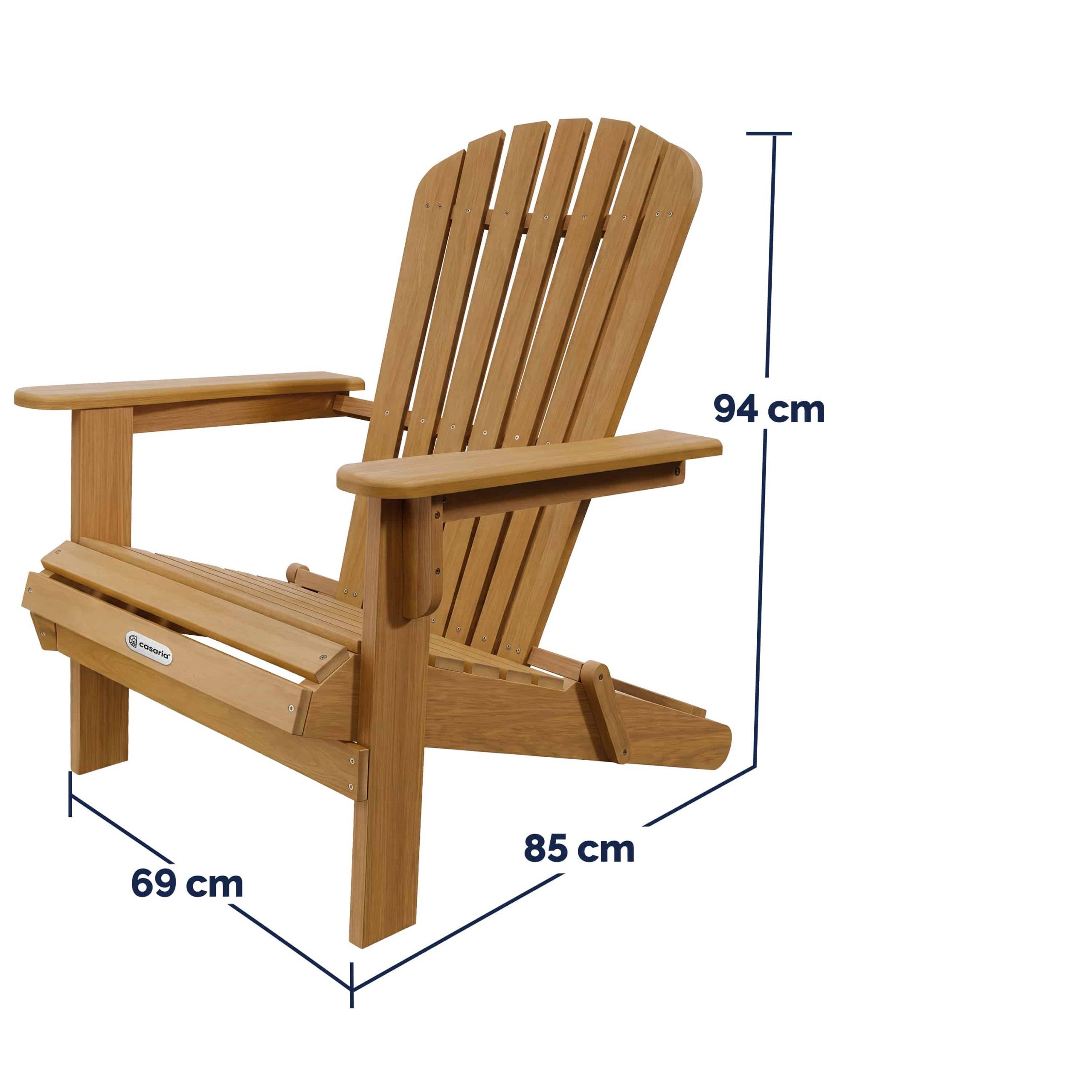 Liegestuhl Adirondack Akazienholz klappbar