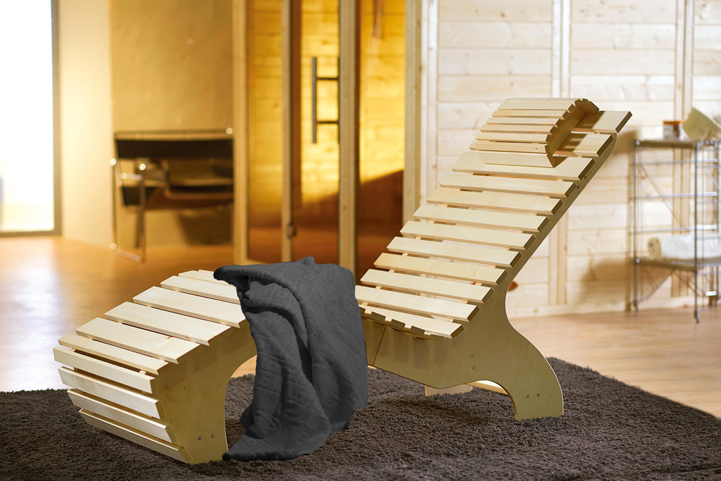 316542 weka Komfort-Wellnessliege inkl. Saunahandtuch