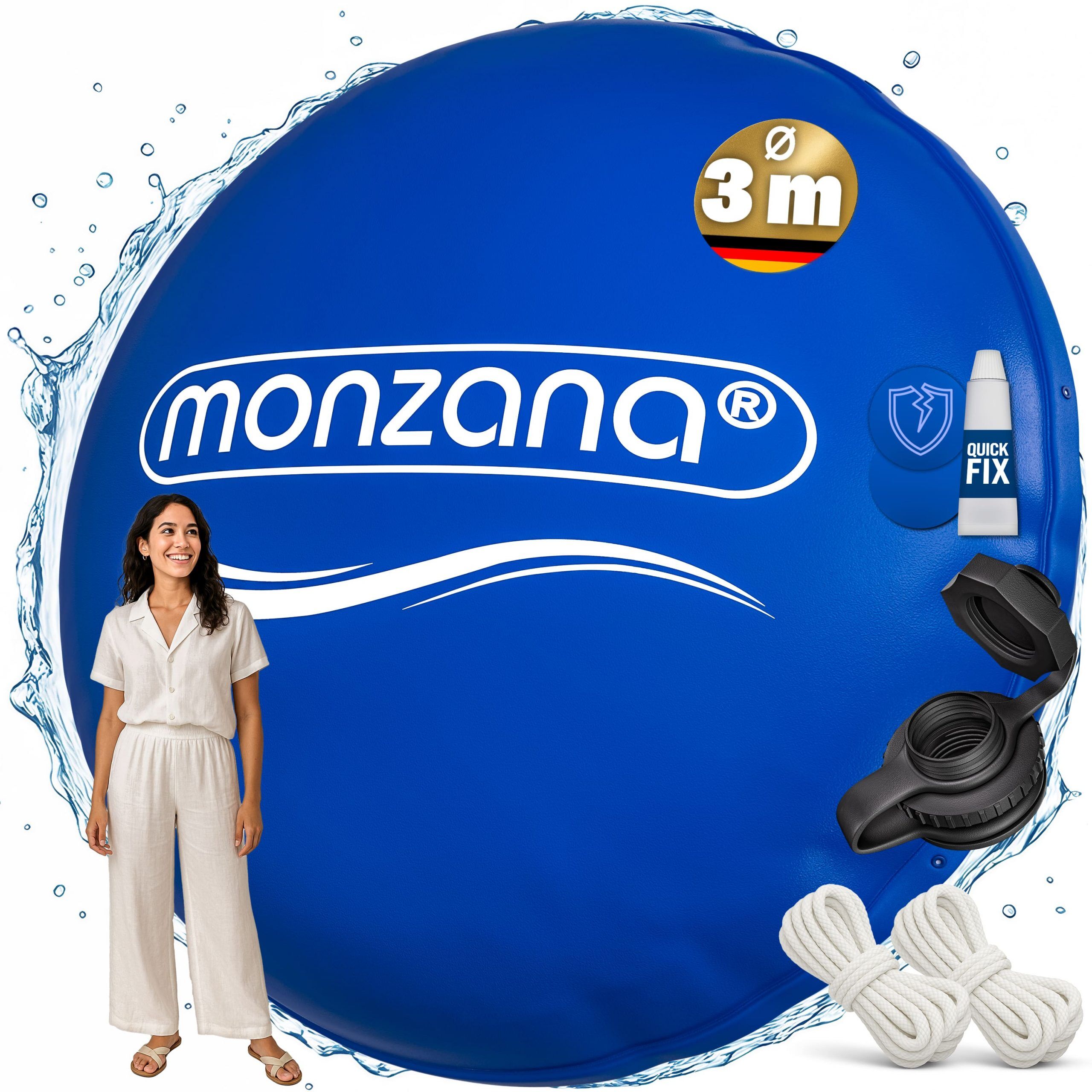 Poolkissen XXL Blau Ø3m -20°C