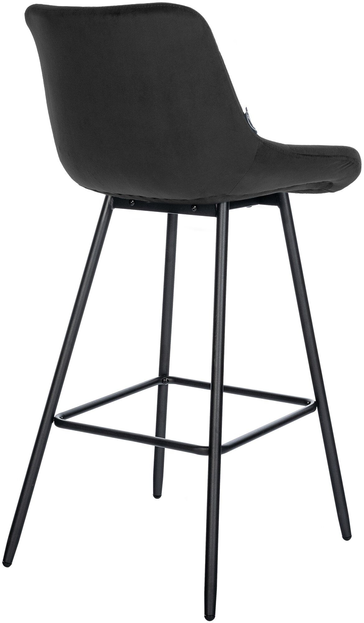 Barhocker Weston Samt, schwarz
