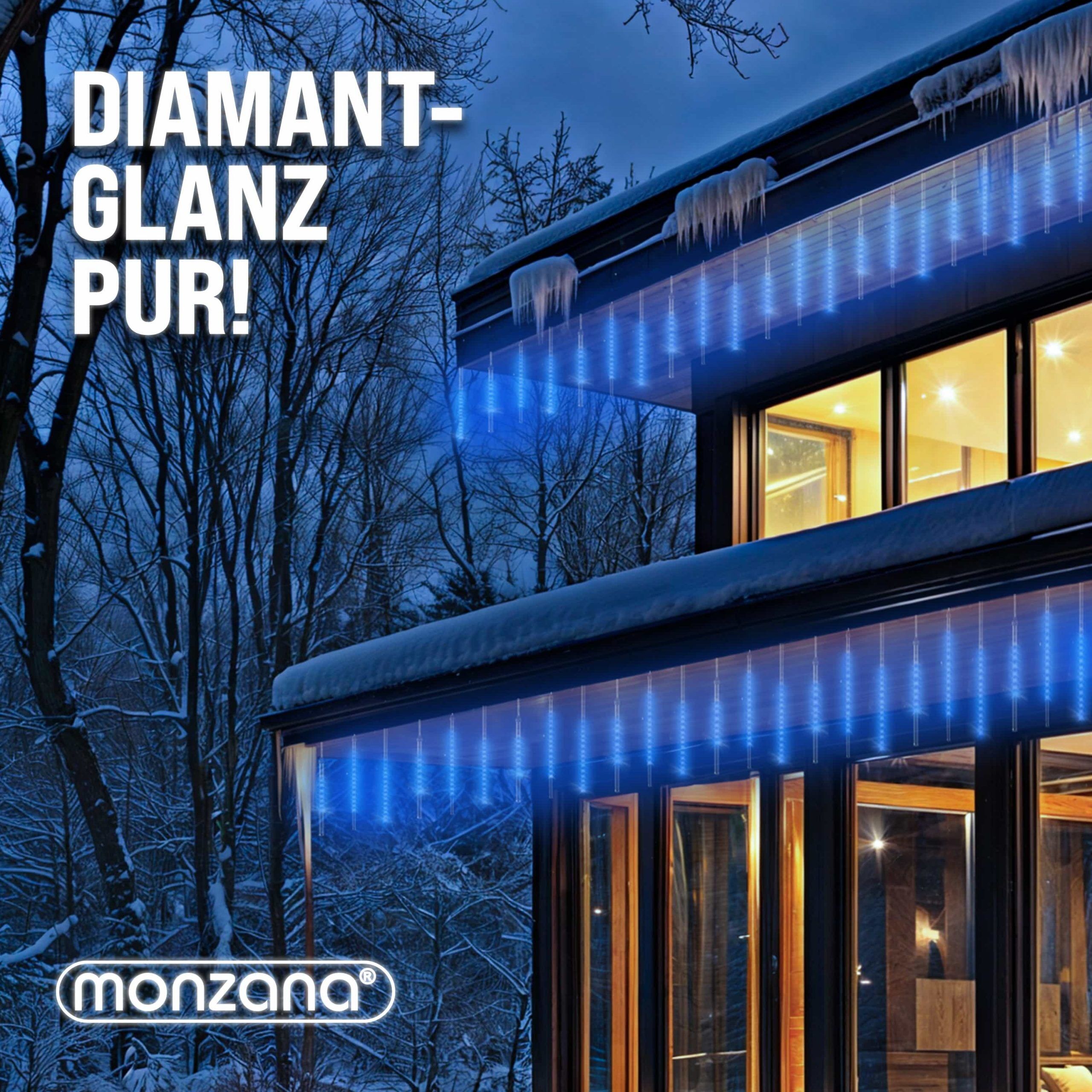 Lichterkette Weihnachten Diamantenregen Blau