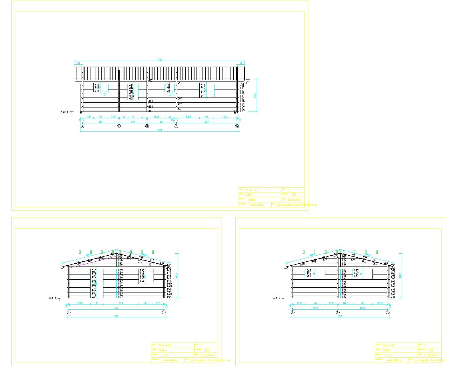 Holzhaus Bungalow Türi 75