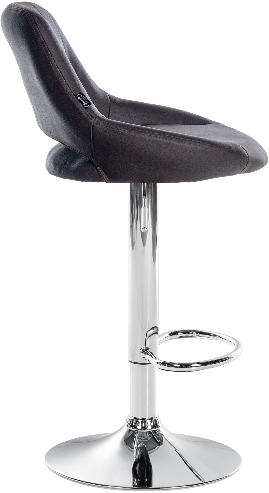 Barhocker Milet Kunstleder chrom, braun