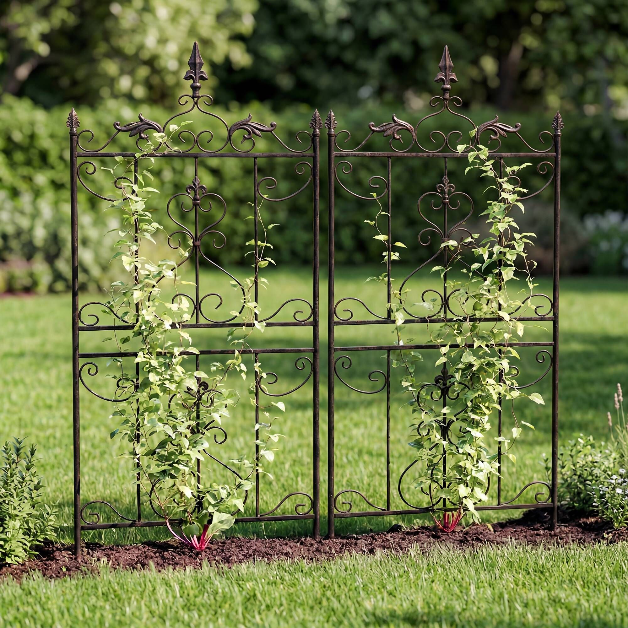 2er Set Rankgitter Myrte, bronze