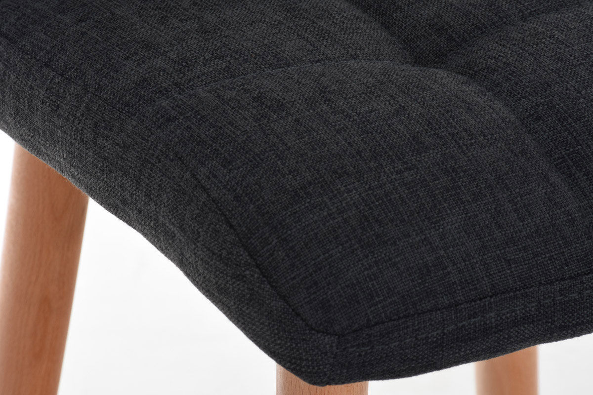 Barhocker Lincoln Stoff, dunkelgrau