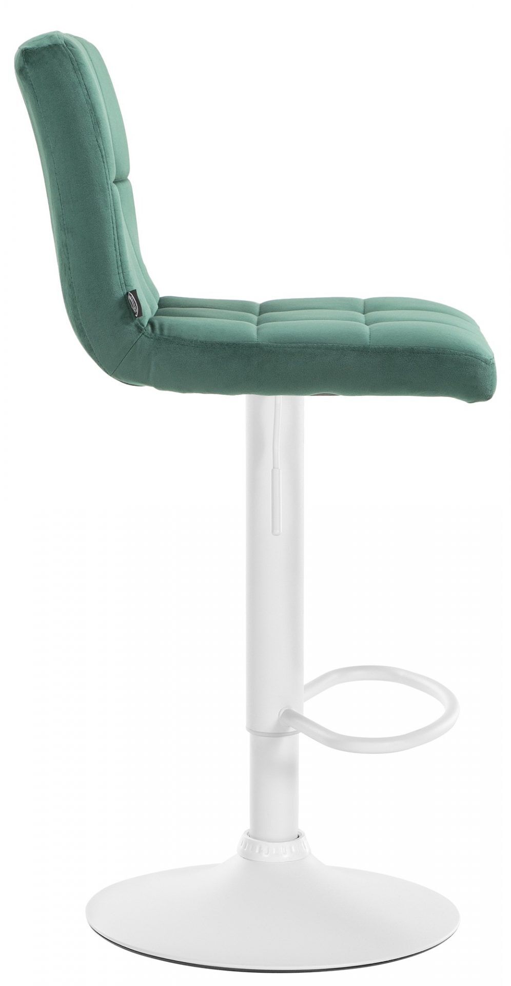 2er Set Barhocker Peru Samt weiß, grün