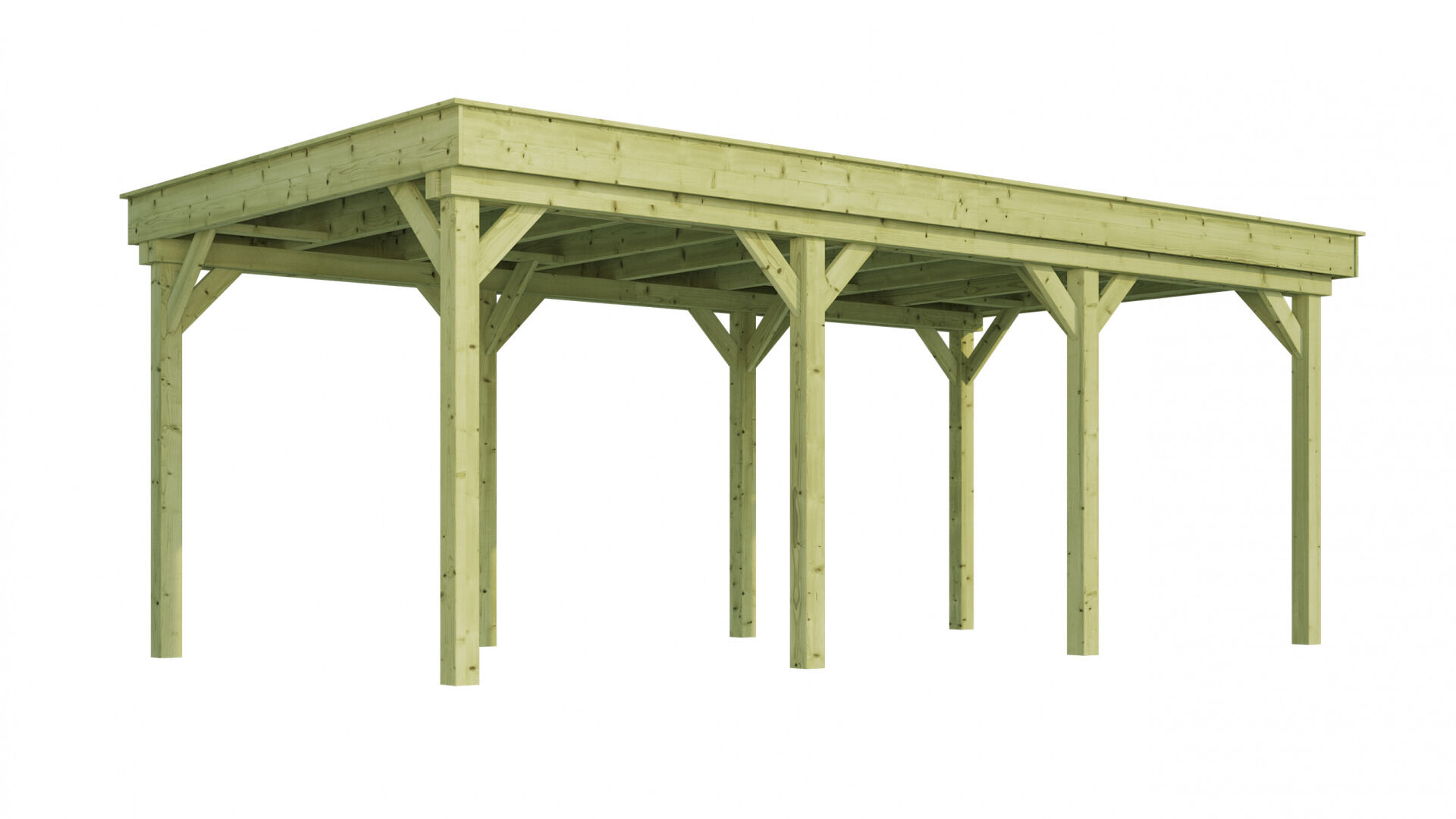weka Carport 609, Schneelast 3kN/m² inkl. selbstkl. Metalldachbahn