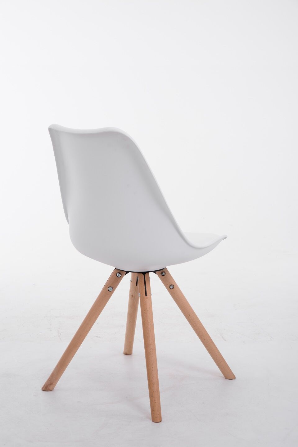 Besucherstuhl Toulouse Natura Rund, weiß