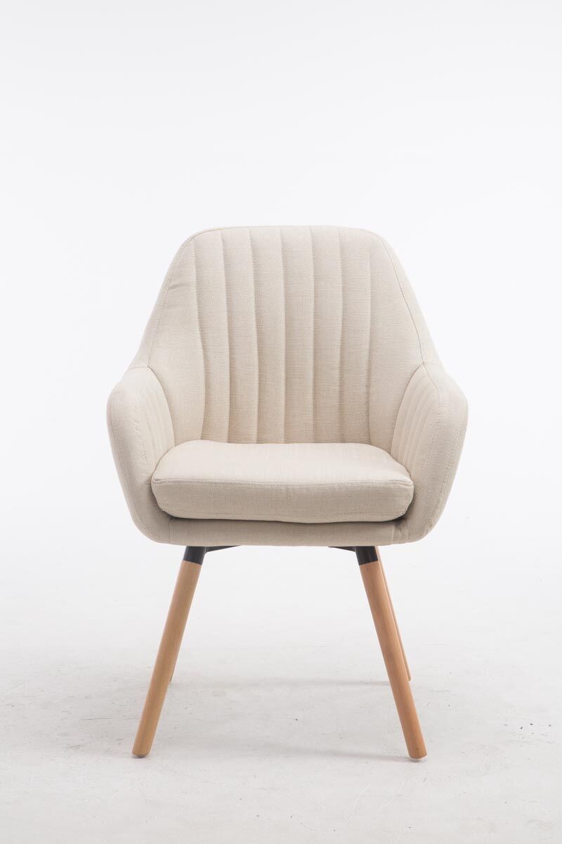 Stuhl Florian Stoff Natura, creme