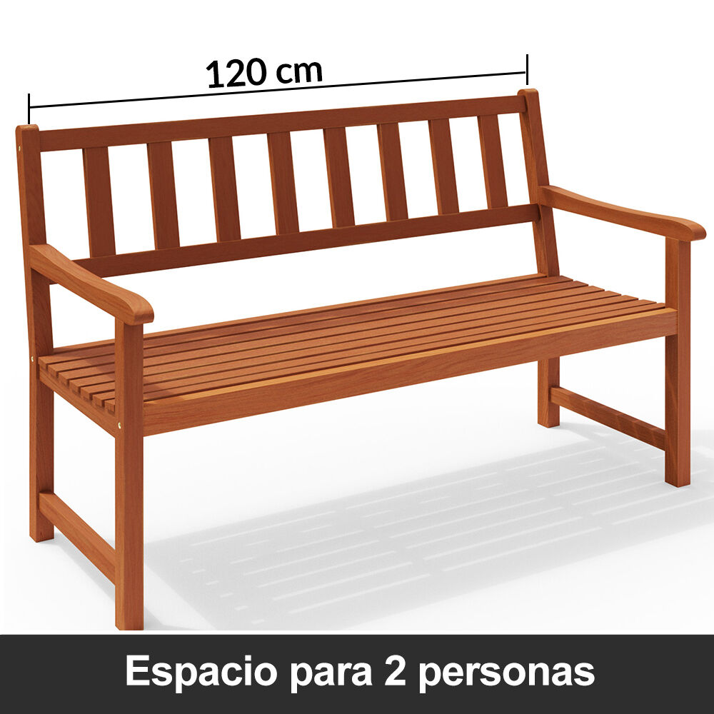 Gartenbank Kensington Akazienholz 120x90x50-58cm