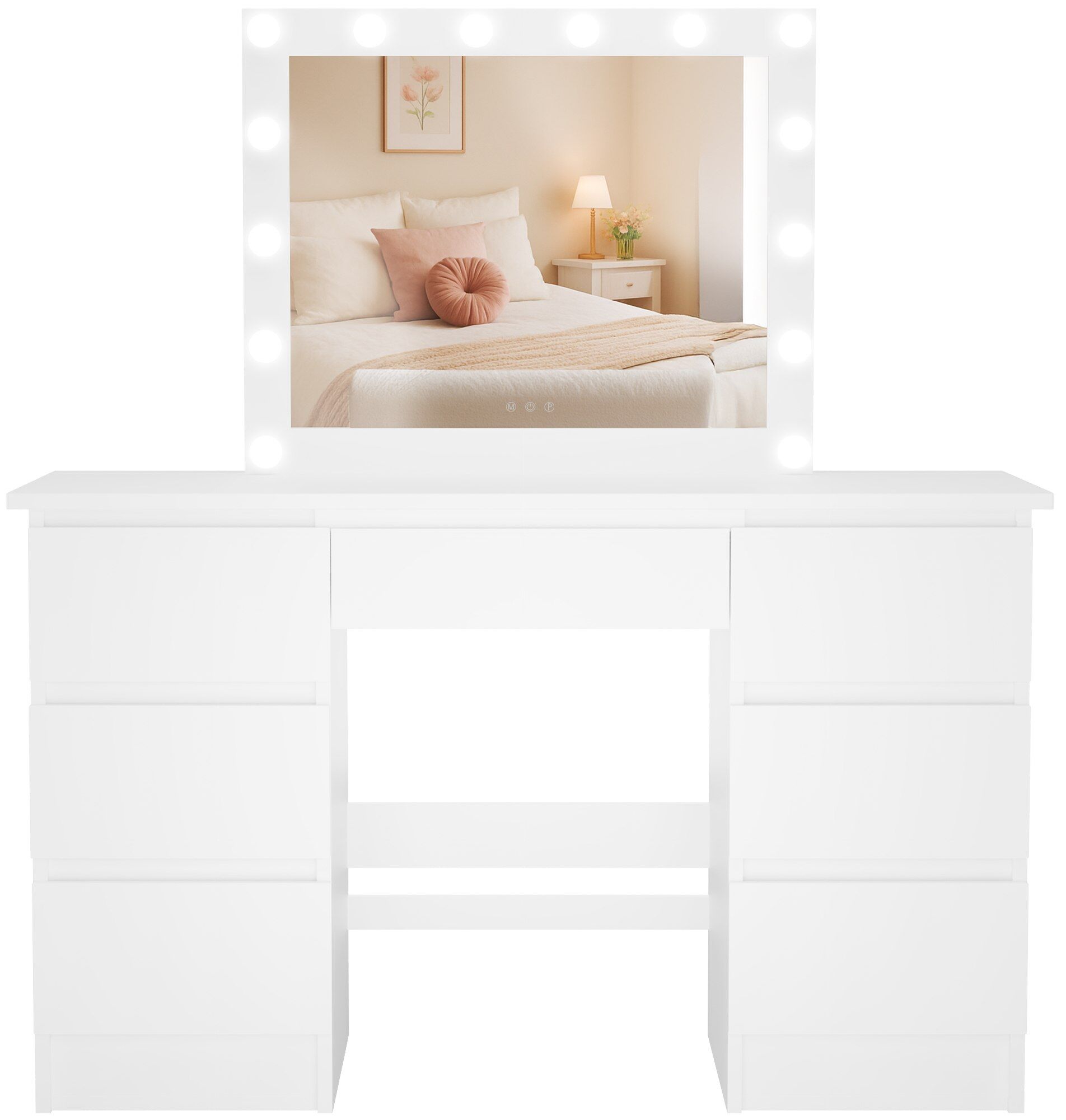 Schminktisch Duffy, weiß