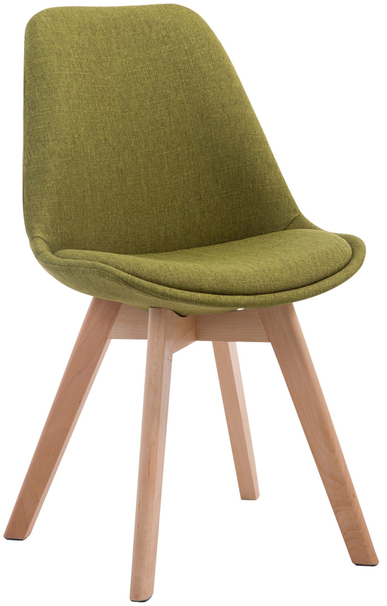 Besucherstuhl Borneo V2 Natura Stoff, grün