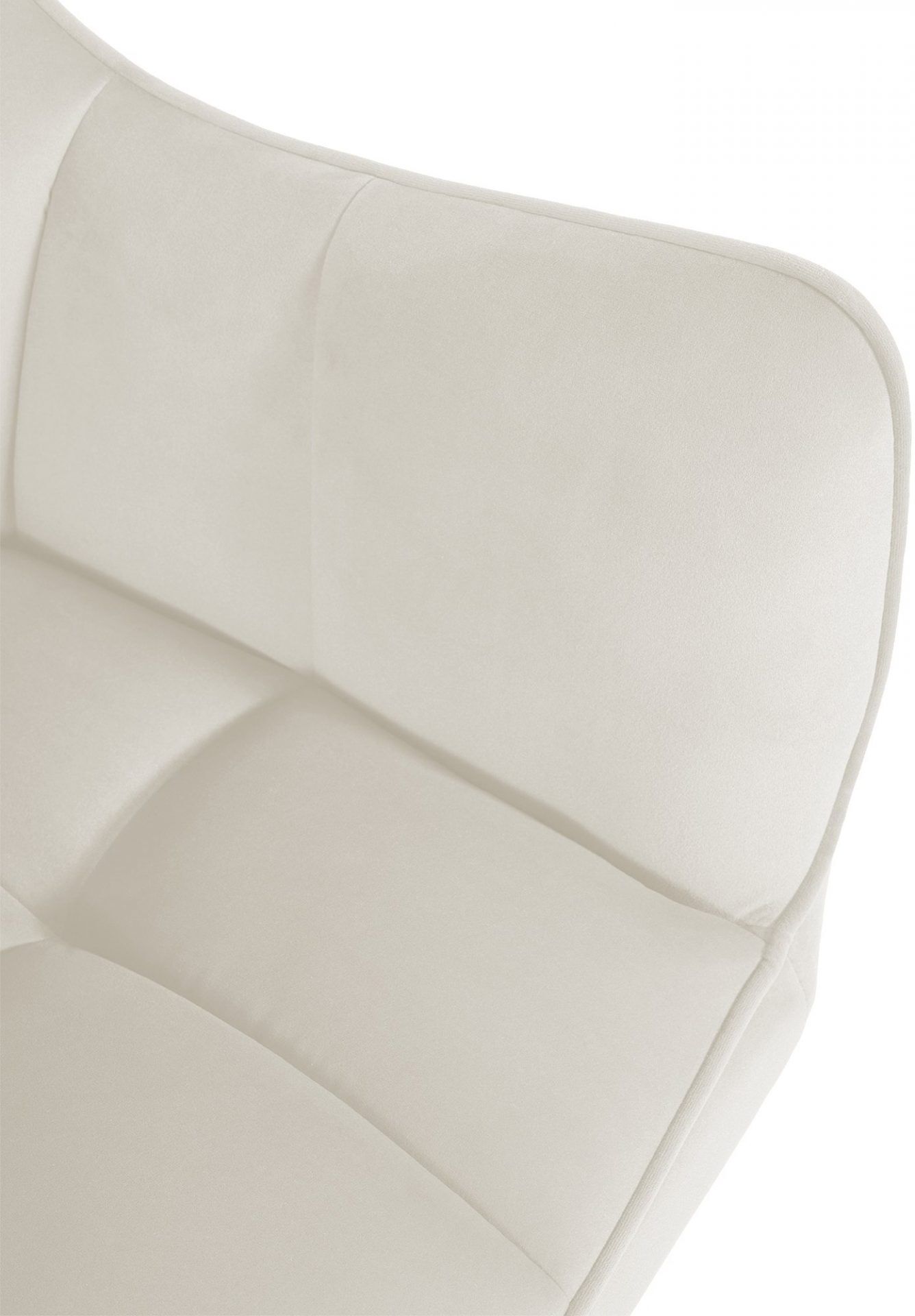 Esszimmerstuhl Swing Samt schwarz, creme