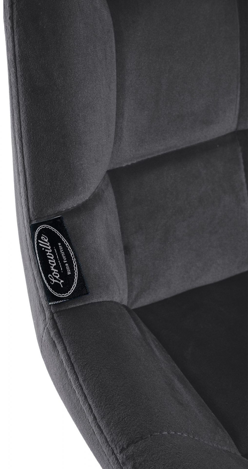 Barhocker Weston Schwenkbar Samt, dunkelgrau