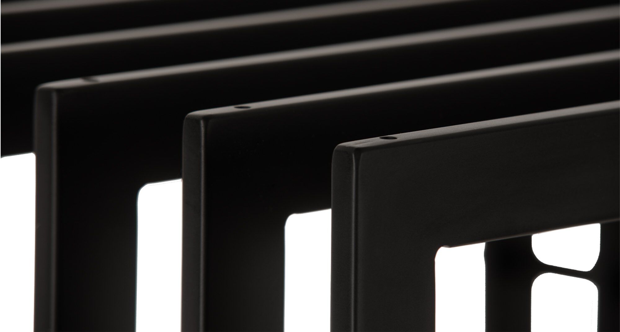 Kaminholzständer Irving 40x50x100, schwarz-matt