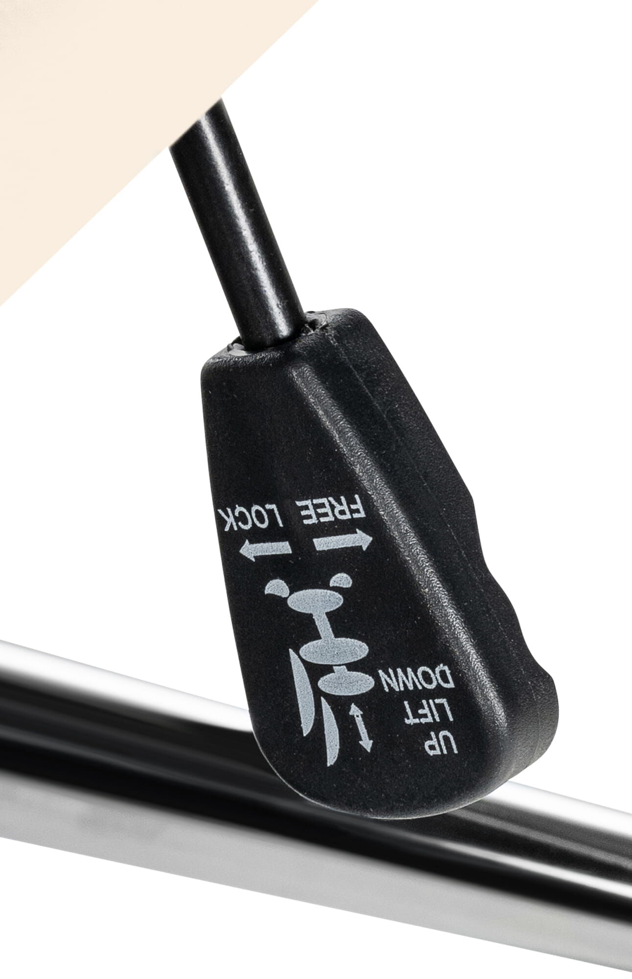 Bürostuhl Mollis Echtleder, creme