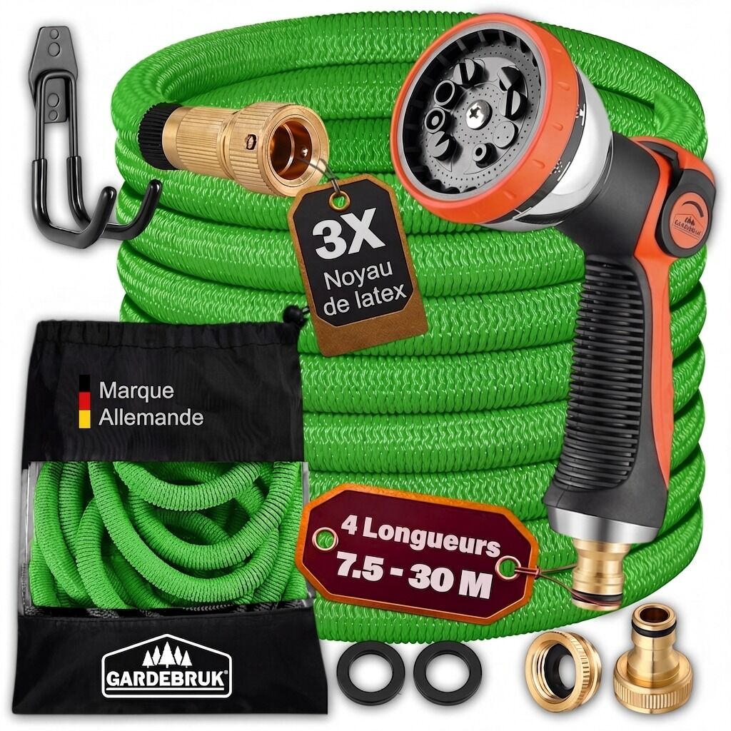 Gartenschlauch Grün 7,5m flexibel