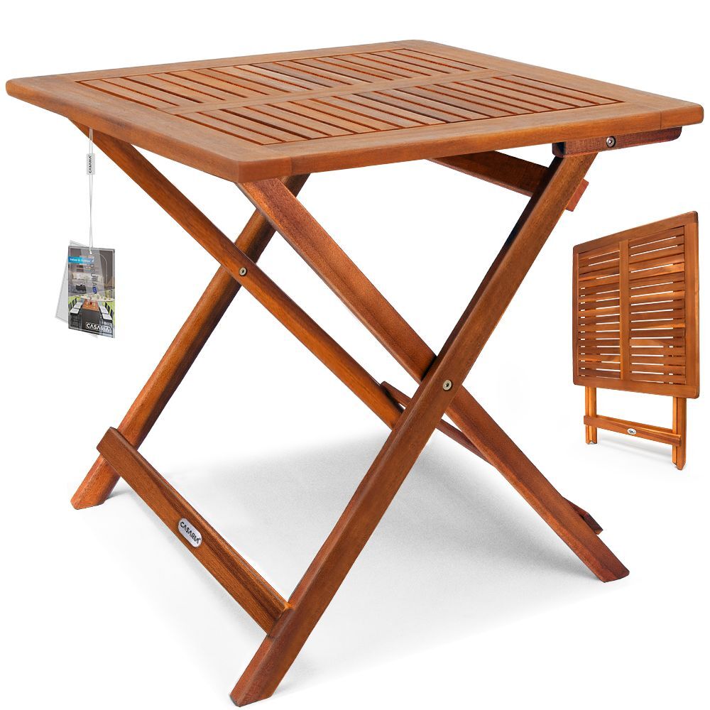 Gartentisch Akazienholz 70x70x73cm klappbar