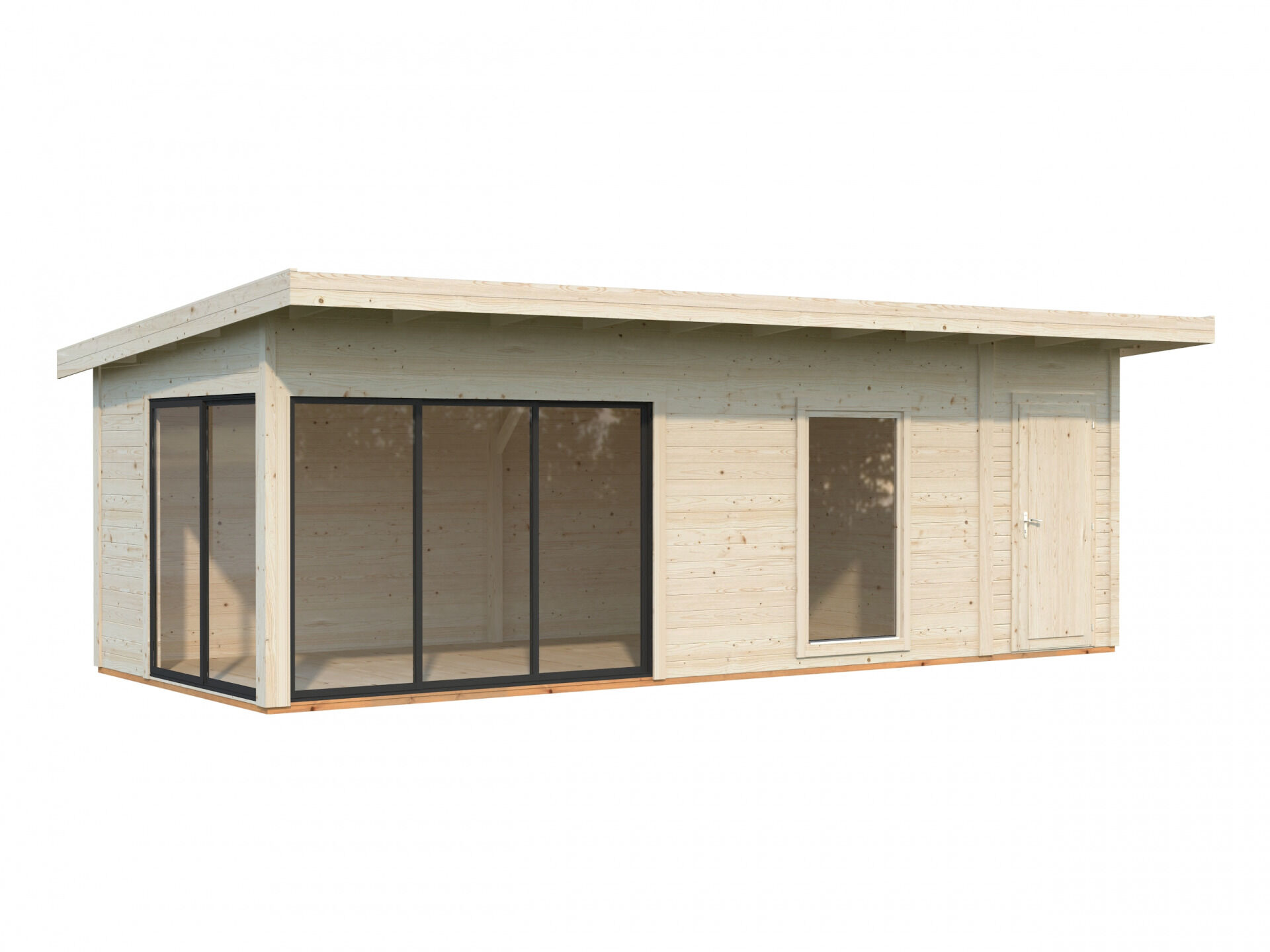 Palmako Pultdach Gartenhaus Andrea 21,1 m² Slide Plus