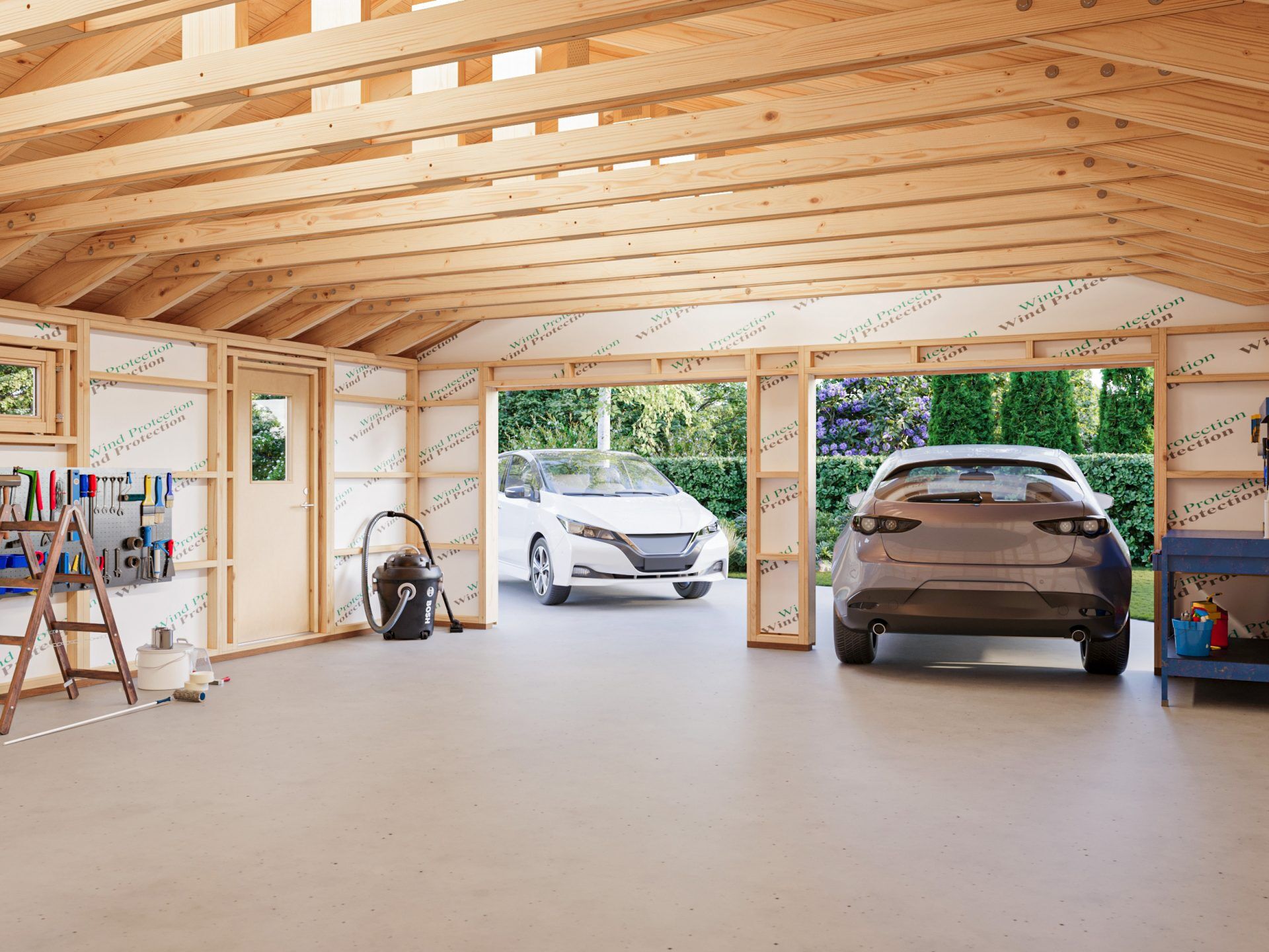 Palmako Holzgarage Andre 44,7 m² ohne Tor