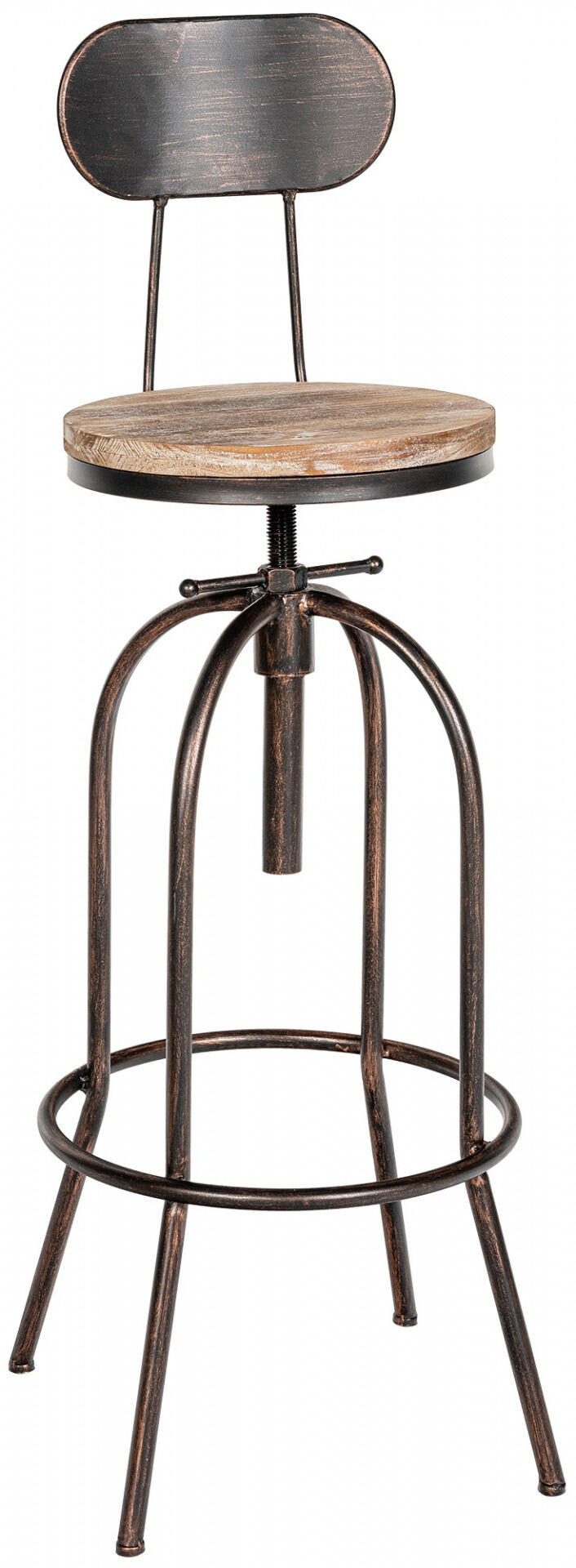 Barhocker Pino, Holz, bronze