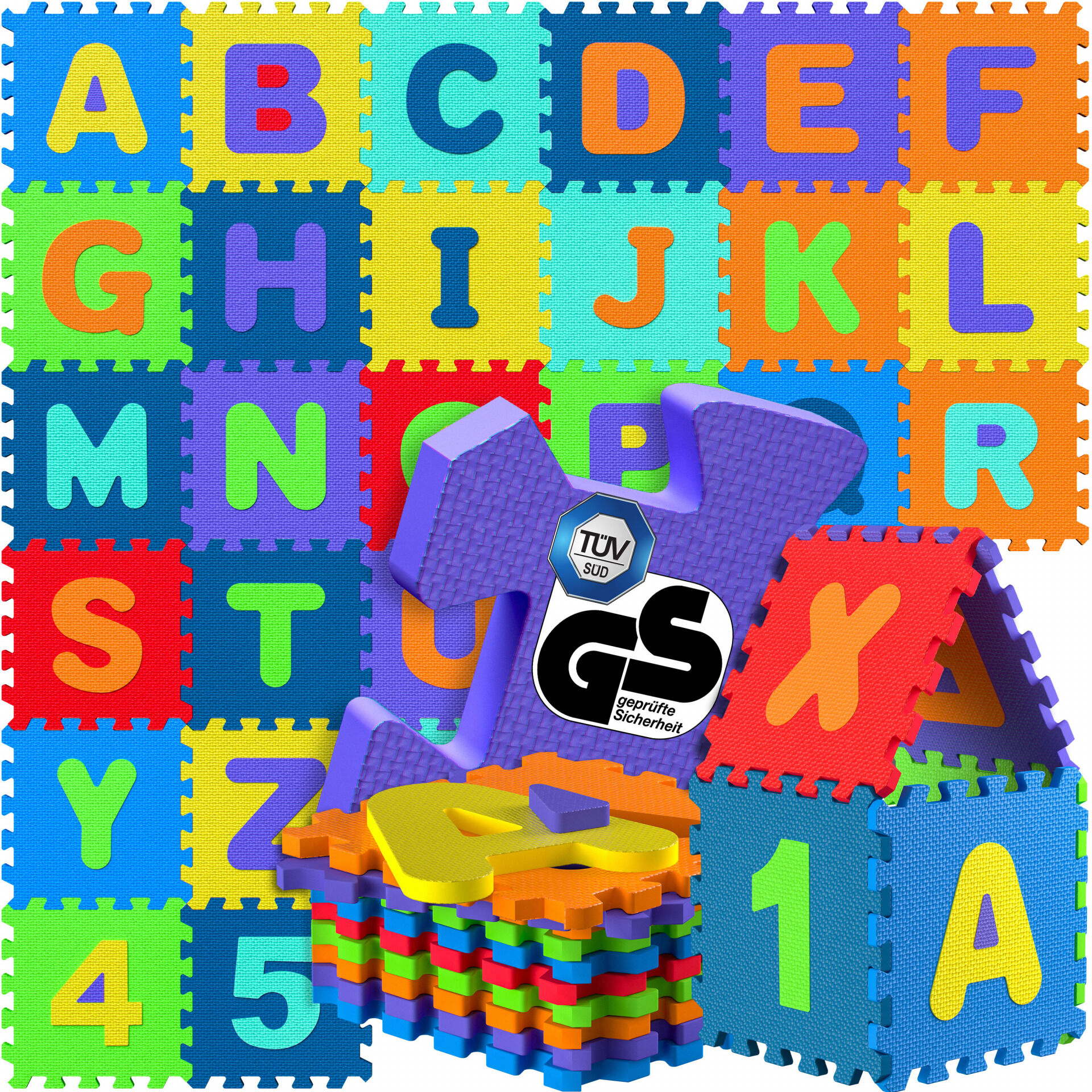 Puzzlematte 86-tlg Bunt