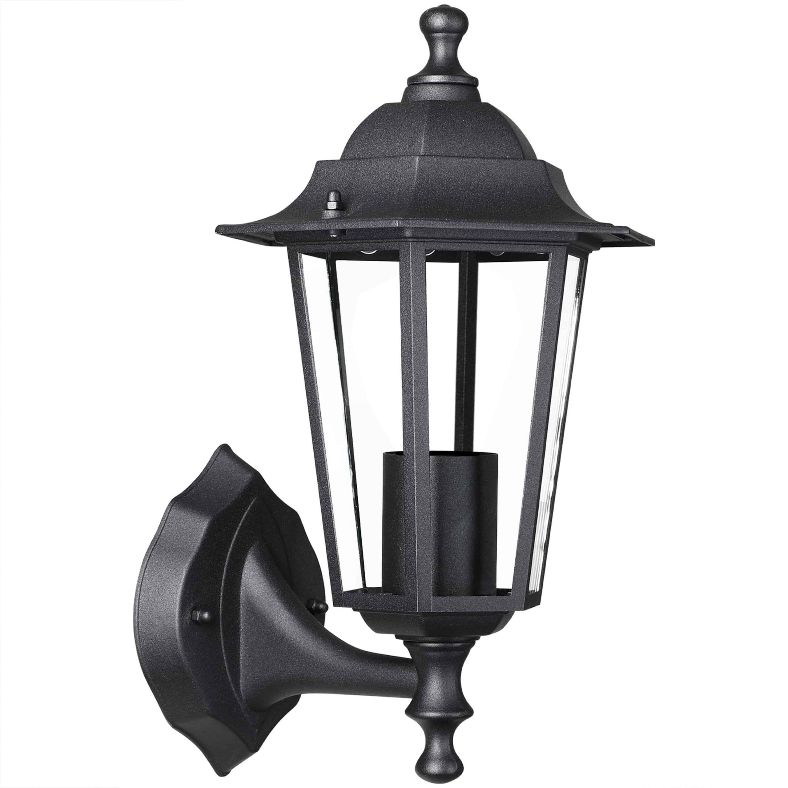 Wandleuchte Wetterfest IP44 Blendarmes Glas E27 für Garten Einfahrt