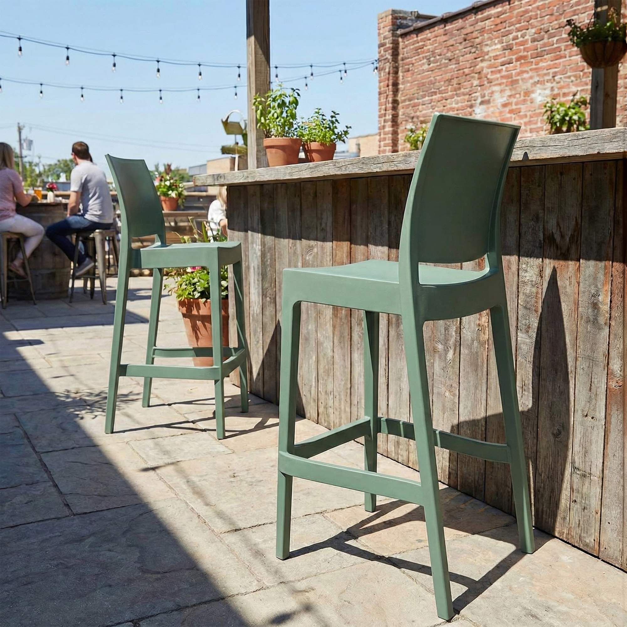 Barhocker Flamur, oliv