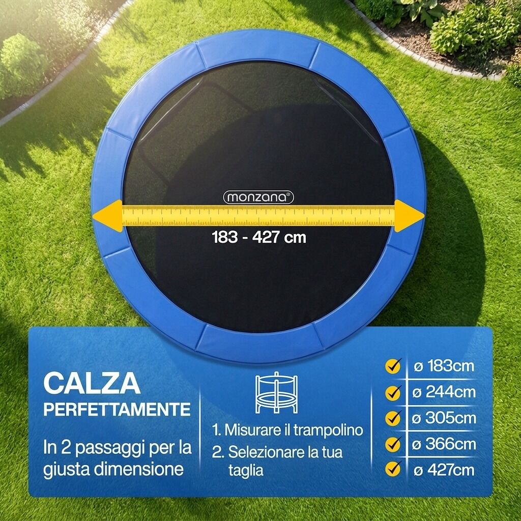 Trampolin Randabdeckung Blau Ø244cm V1