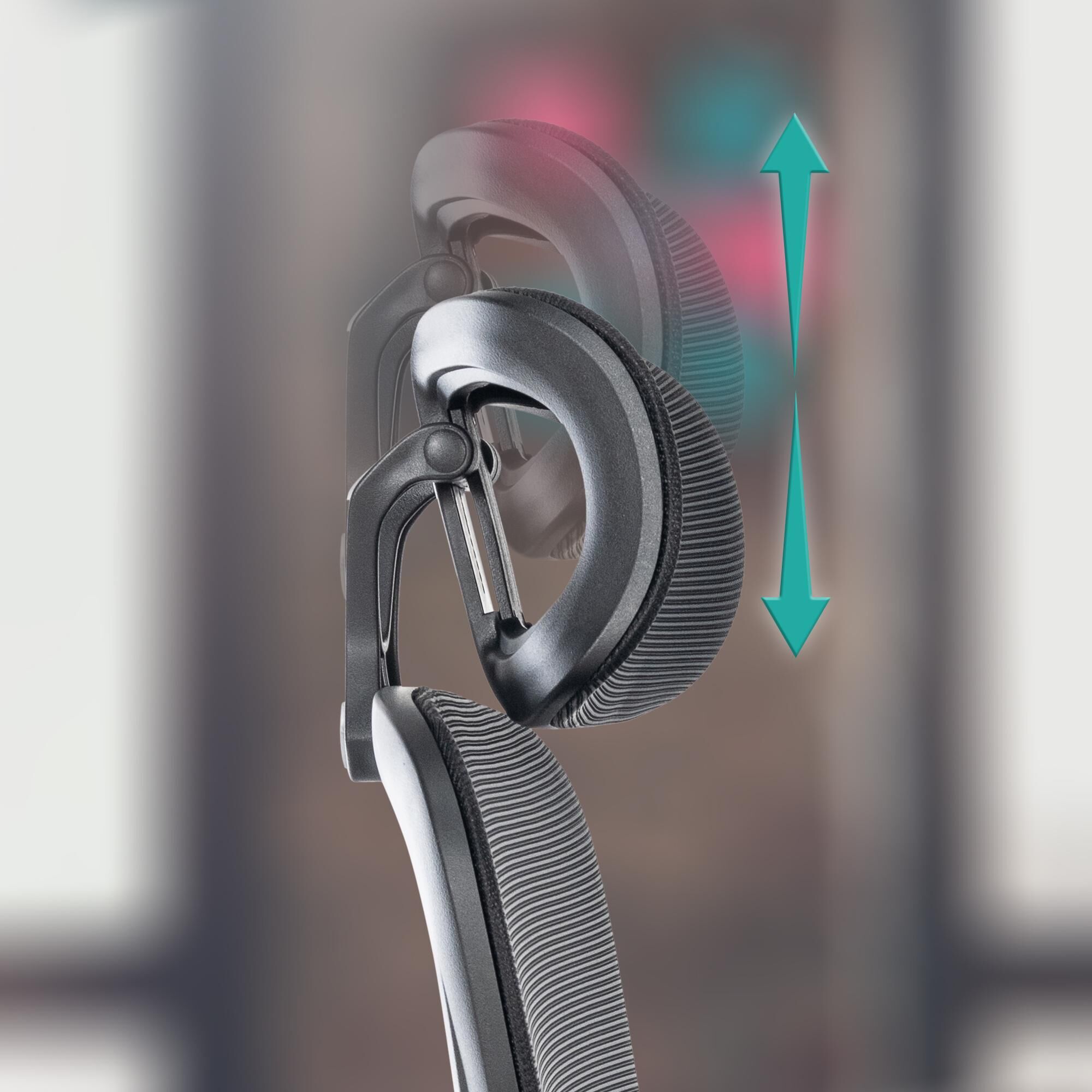 Bürostuhl Overton, schwarz