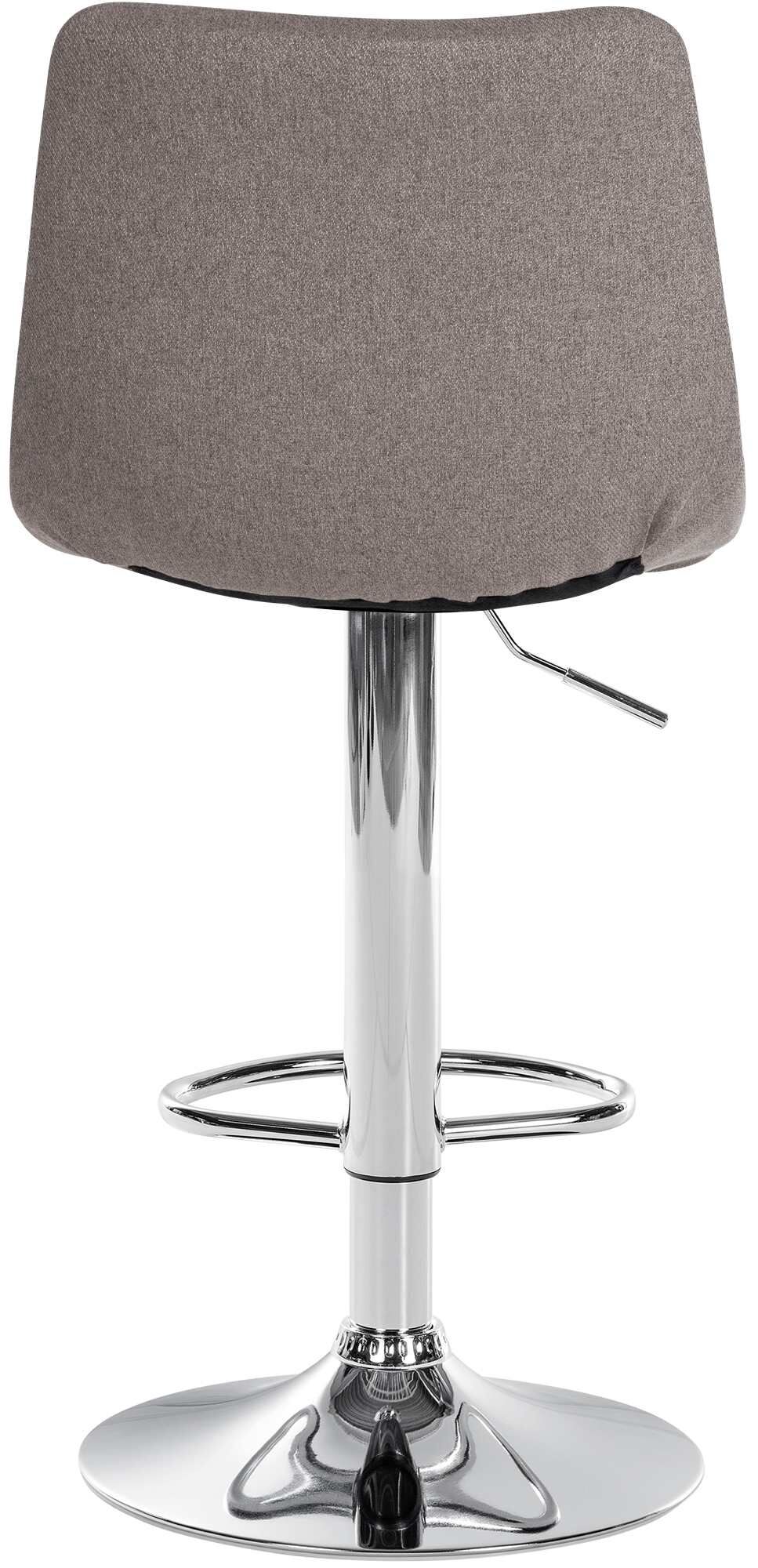 2er Set Barhocker Jerry Stoff chrom, grau