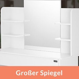 Schminktisch Lucia Weiß 140x110x40cm