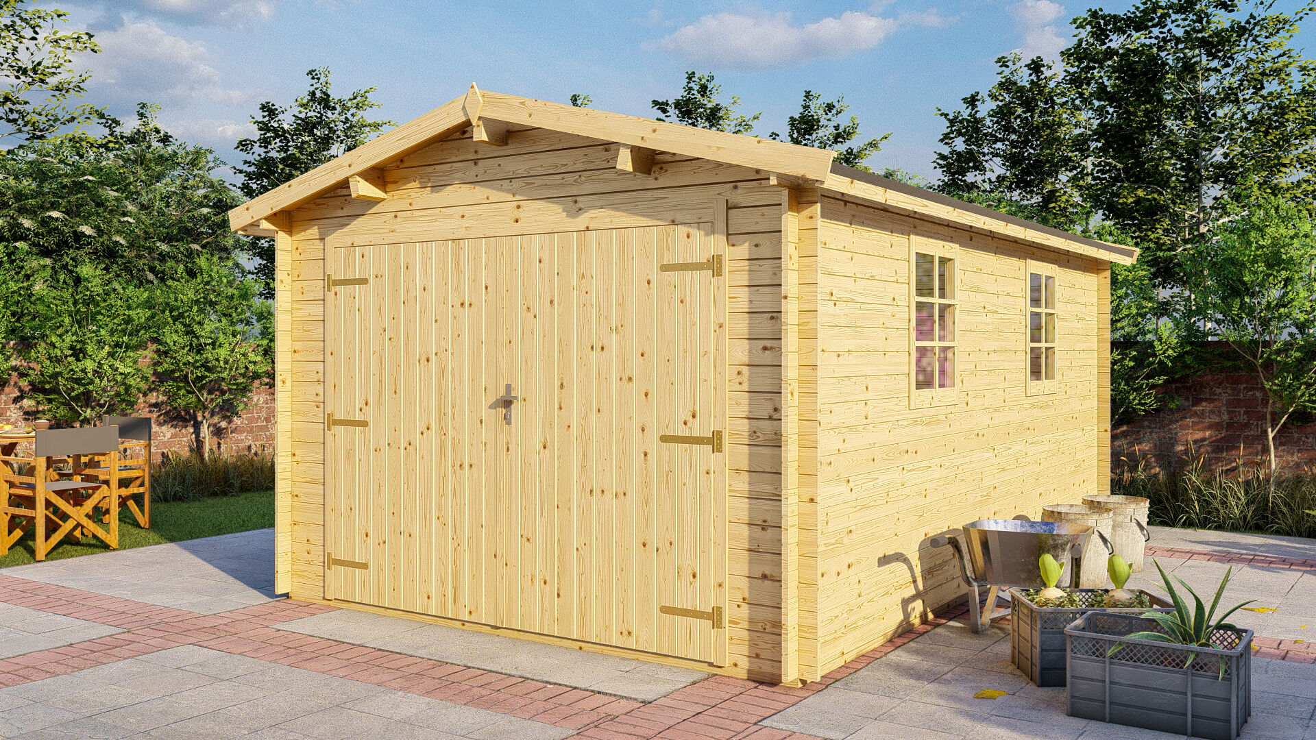 Holzgarage Schweden 32