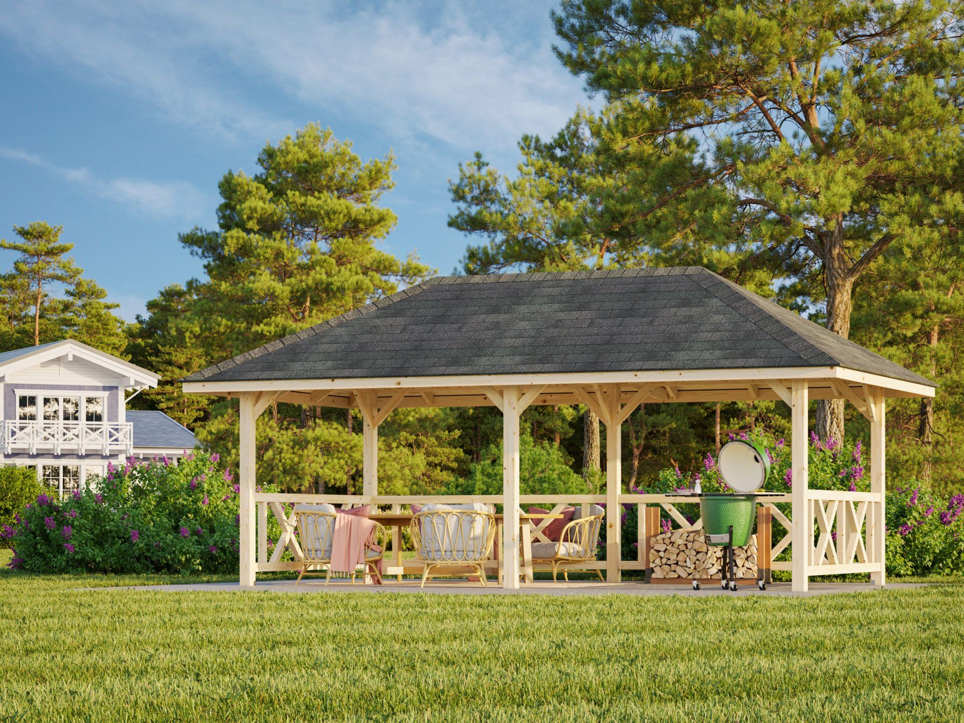 Palmako Pavillon Bianca 16,6 m2 Set 107