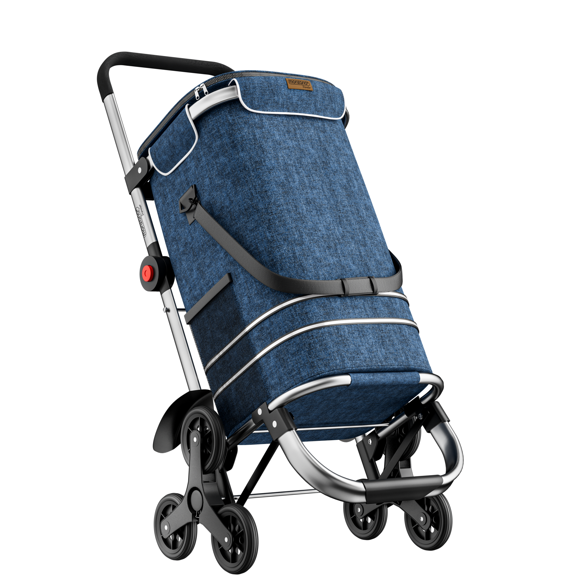 Einkaufstrolley Treppensteiger Blau