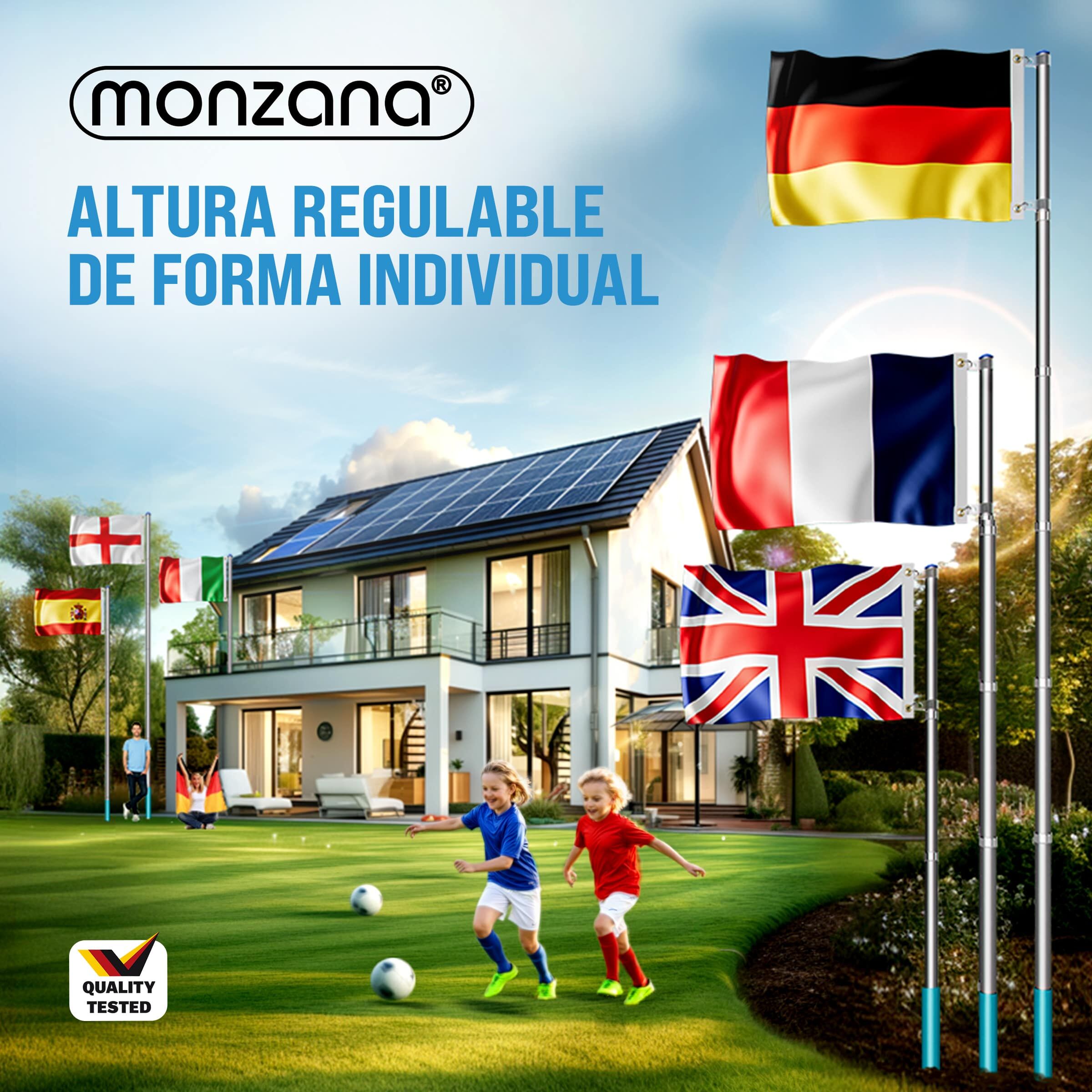 Fahnenmast Alu 630cm inkl Deutschland-Flagge