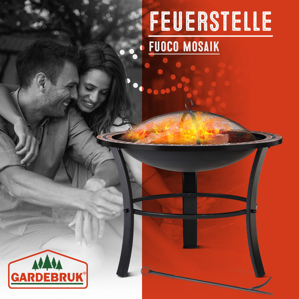 Feuerschale Fuoco Mosaik Stahl Ø76cm