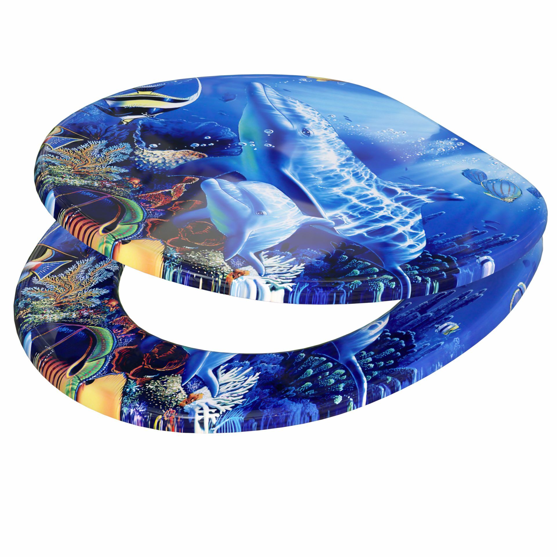 Toilettensitz Sealife mit Absenkautomatik