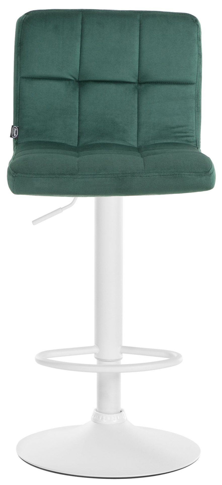 2er Set Barhocker Peru Samt weiß, grün