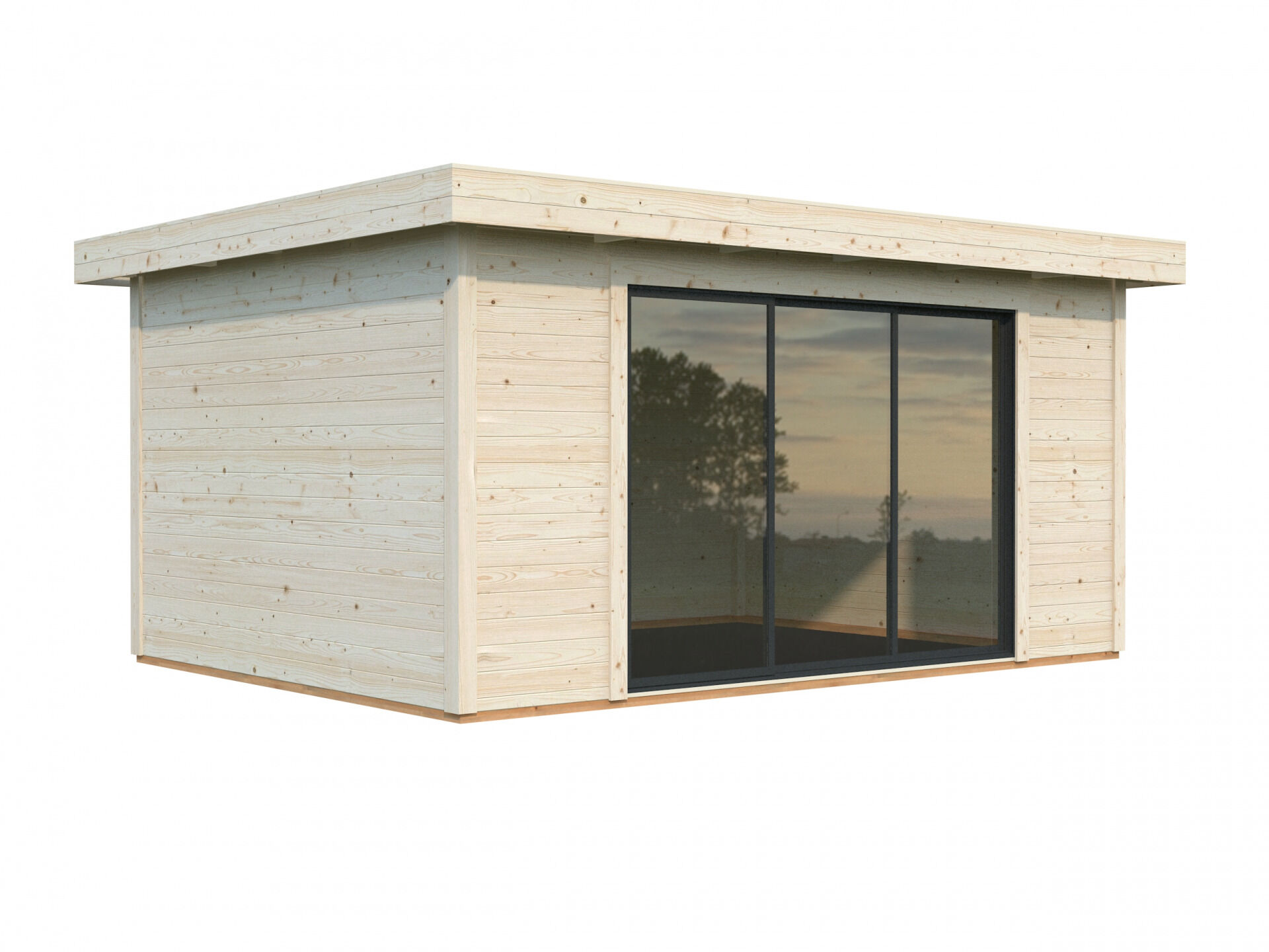 Flachdach Gartenhaus Aktion 47