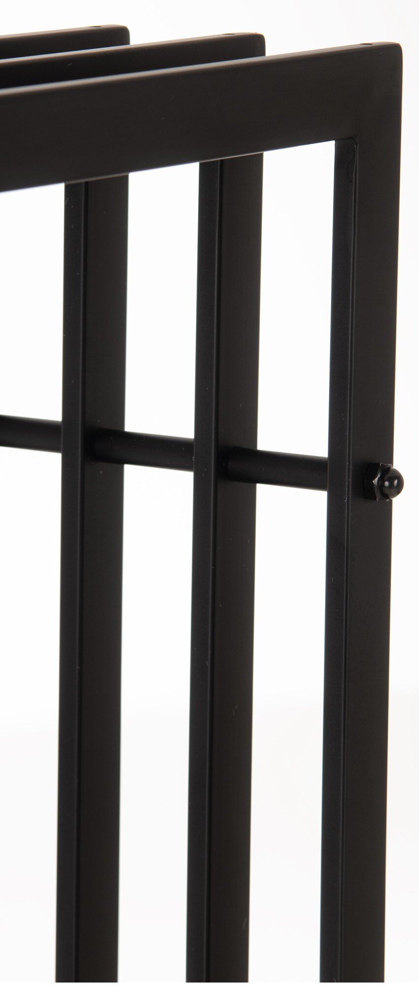 Kaminholzständer Irving 40x50x100, schwarz-matt