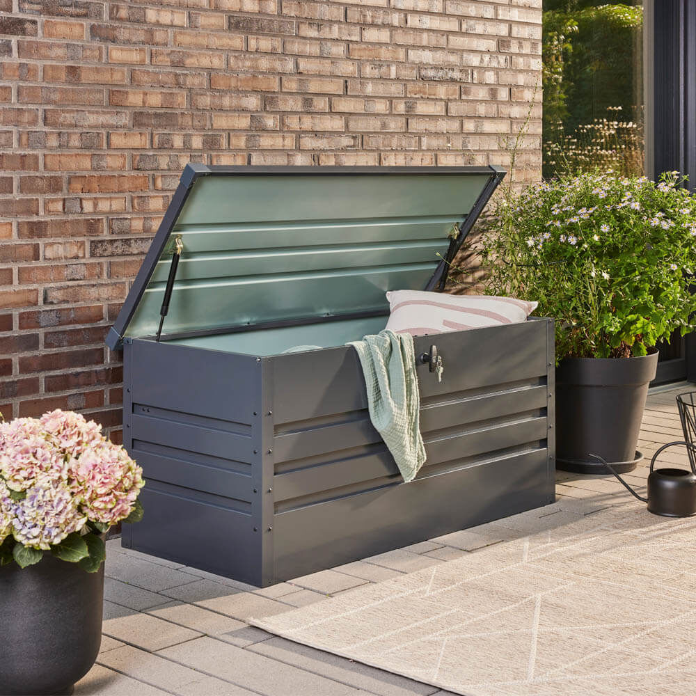 Metallaufbewahrungsbox MEGABOX XXL - 158 x 64 cm 600l Anthrazit