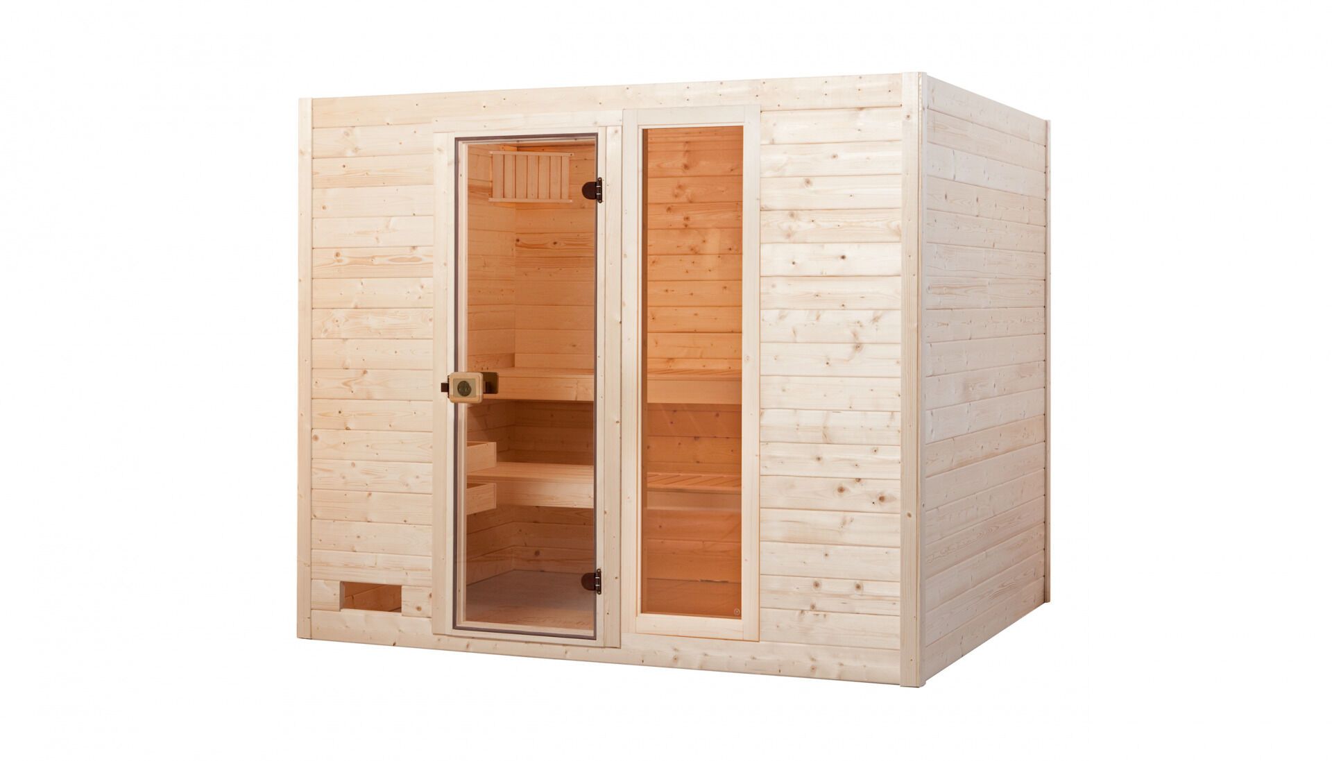 weka Massivholzsauna VALIDA 4F, ohne Ofen, ohne Beleuchtung