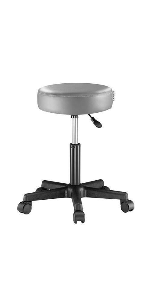 Rollhocker Kunstleder Schwarz 360° drehbar
