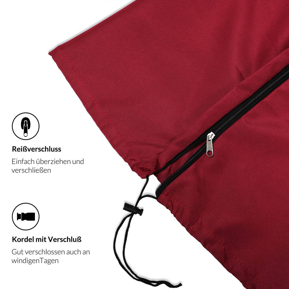 Abdeckung Ampelschirm Sonnenschirm Rot 3m