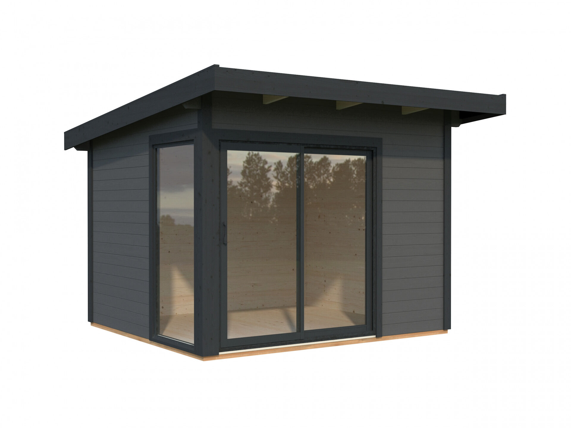 Palmako Pultdach Gartenhaus Andrea 7,5 m2 Slide Plus