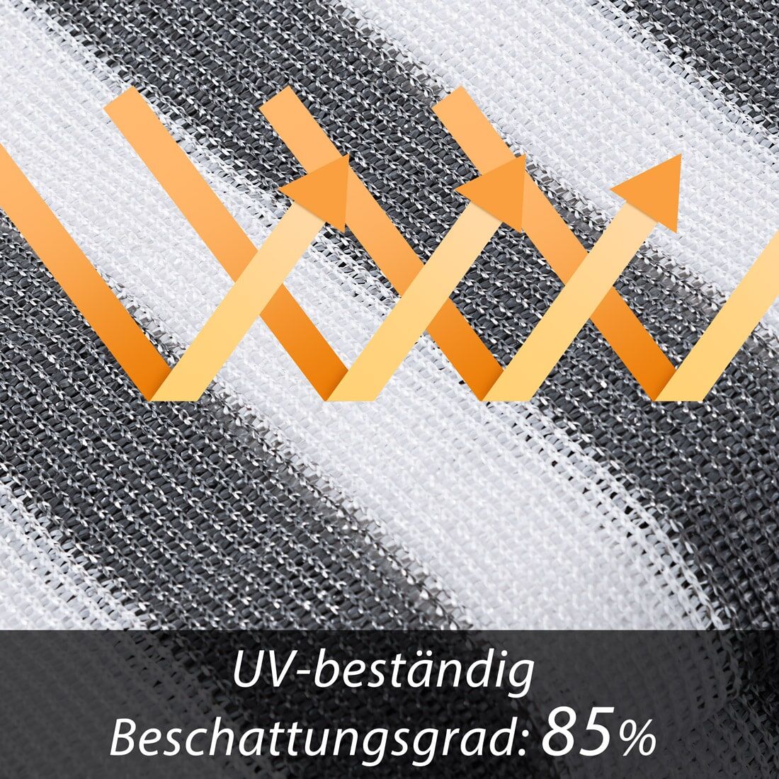 Balkonsichtschutz Grau/Weiß 1,4x10m