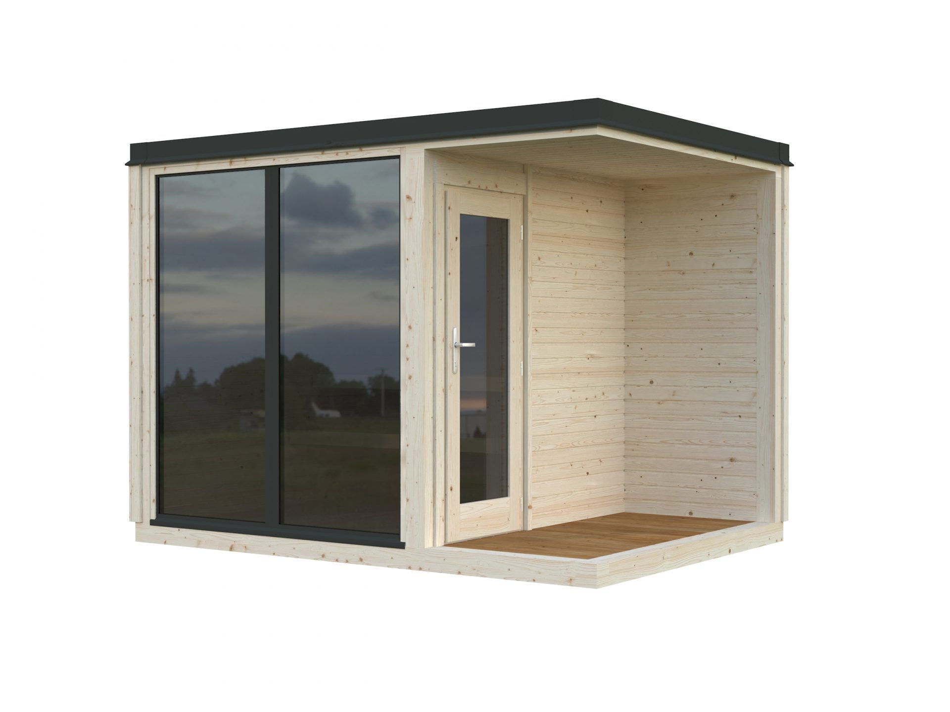 Palmako Saunahaus Sarah 3,8+2,1 m2
